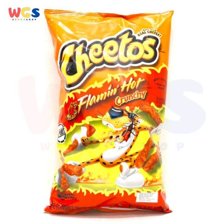 Snack Cheetos Crunchy Flamin Hot Cheese Flavored 8oz 226 8g Lazada