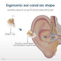 Britzgo เครื่องช่วยฟังลดเสียงรบกวนอัจฉริยะระบบดิจิทัลไร้สายดิจิตอลอินเอียร์ที่มองไม่เห็นสำหรับการสูญเสียการได้ยินเล็กน้อย