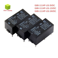 G6B-1114P-US  5BDC 12VDC 24VDC OMRON รีเลย์ลงปริ้น ของใหม่   relay