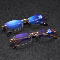 New Arrival Reading Glasses Anti-blue Light Blue Film Mens Presbyopic Business Eyewear Glasses +1.0+1.5+2.0+2.5+3.0+3.5+4.0