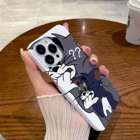 เคส iphone รุ่นคู่เหมาะสำหรับ iPhone13 Apple 14promax ฟิล์มโทรศัพท์มือถือเคสแข็ง 12 ชายและหญิง 11 แมวและหนู