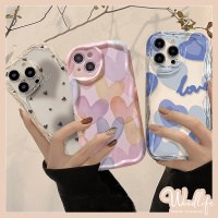 เคสลายหัวใจรักสีมาการองสำหรับ Vivo Y11 Y17 Y12 Y15 Y16 Y11s Y02 Y35 Y12i Y20 Y20i Y20S Y30G Y12S Y33S Y21 Y50 Y30 Y31 Y91 Y20A Y93 Y12A Y20G Y51 Y21S Y33T Y21A Y22 Y15s Y1S ปกอ่อนตัวอักษรเรียบง่ายภาพวาดสีน้ำมันศิลปะ Y95