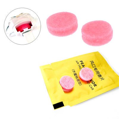 10pcs Car Air Freshener Solid Perfume Car Air Vent Clip Replace Aroma Cotton Pads Aroma Diffuser Supplement Aromatherapy Tablets