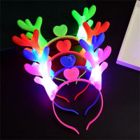 Christmas Headdress Light-up Hairband Christmas Party Accessories Luminous Headwear Christmas Antler Hairpin