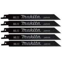 Makita ใบเลื่อยชัก ตัดเหล็ก 165 มม. No.22 (Pack of 5) รหัส 792147-1