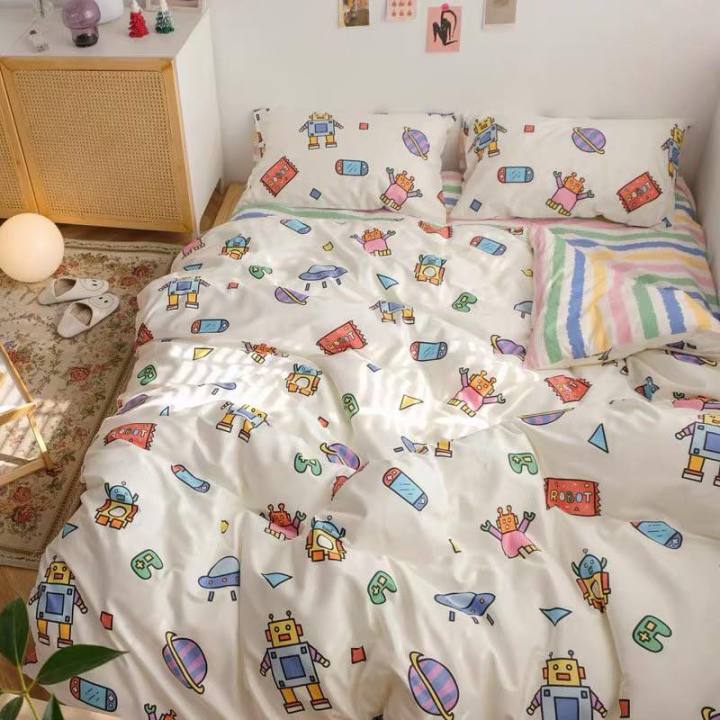 kacee-ผ้าปูที่นอน-ชุดเครื่องนอน-ชุดผ้าปูที่นอน-6-ฟุต-พร้อมผ้านวม