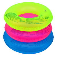 1Pcs แหวนว่ายน้ำสระว่ายน้ำ Float Inflatable Swim Ring Tube สำหรับเด็กทารกผู้ใหญ่ Fluorescent Life Ring Buoy-สีสุ่ม