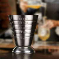 0.51 1.52 2.5oz Stainless Steel Measuring Cups Party Wine Cocktail Shaker Double Tone Jigger Shot Drinks Rectification Mixed