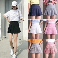 【CC】 Pleated Skirt Preppy JK School Waist Korean Fashion