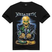 Thrash Metal Rock Band ผู้ชาย/ผู้หญิง T เสื้อ Tops Tees 100% Cotton T เสื้อผู้ชายหลวมสีดำ Tshirts ผู้ชายเสื้อผ้ากราฟิก Tees