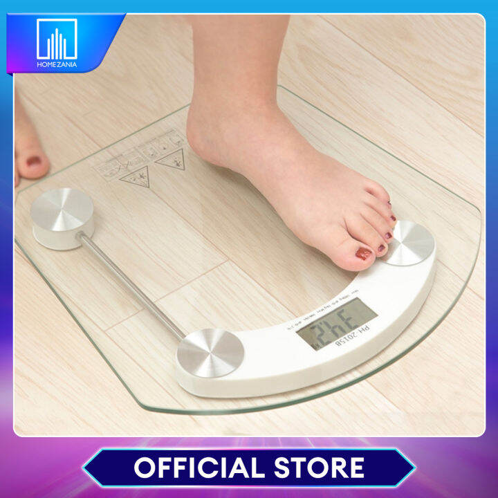Home Zania LCD Digital Body Weighing Scale High Accuracy Calibration