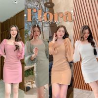 ?Flora Dress - เดรสสั้นแขนพอง  RTW.K