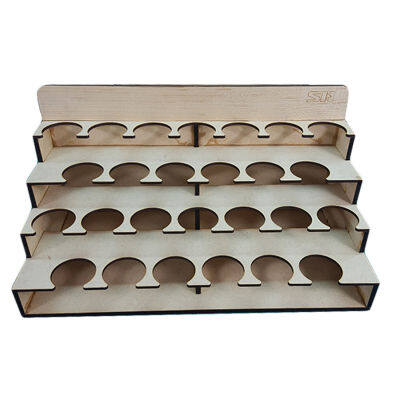 30 X 15 X 15cm Solid Wood Storage Shelf Paint Tool Holder For AV Paint Tamiya Model With 36cm 26m Diameter Model Accessories