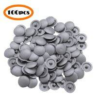 Pack of 100 Round Shaped PC Self-Tapping Screw Cap Covers for Diameter 11/17mm Flat Phillips Screw Lids Furniture Fittings