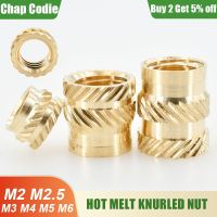 ❡ Brass Insert Nut M2 M2.5 M3 M4 M5 M6 Hot Melt Heat Knurled Embed Injection Copper Insertnut 3D Print Plastic Board Nuts Inserts