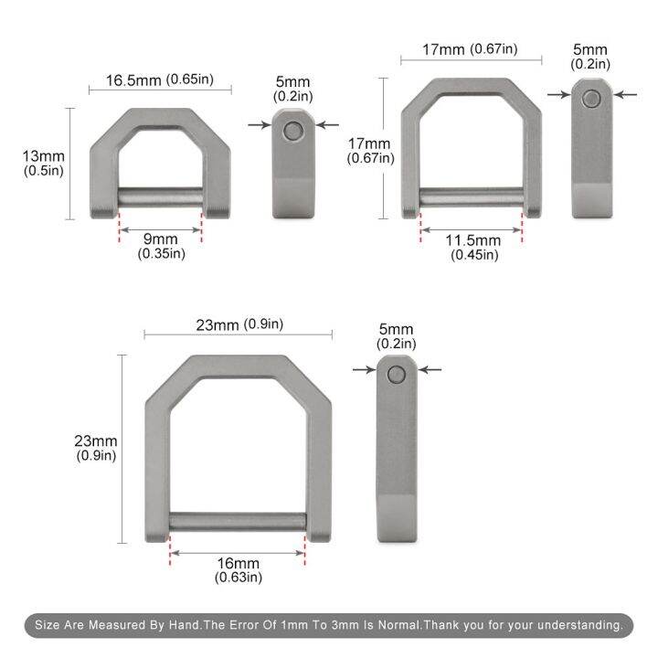 s-m-l-titanium-alloy-d-shape-horseshoe-buckle-multi-mini-keyring-car-buckle-outdoor-edc-tool-detachable