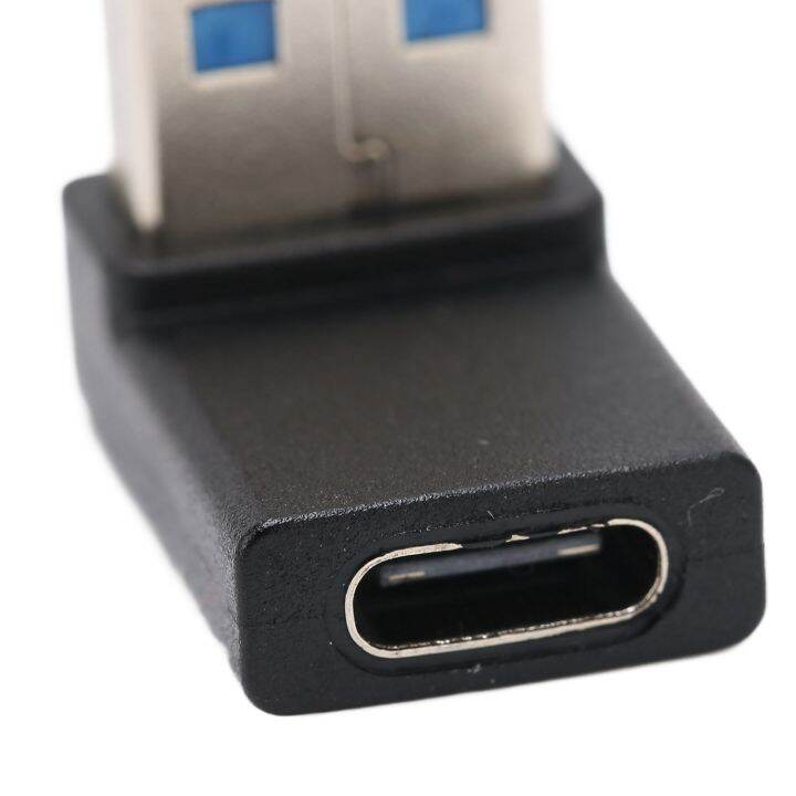 ชนิด-c-เป็น-usb-3-0อะแดปเตอร์ข้อศอกชนิด-c-แปลง90องศาสำหรับแฟลชไดรฟ์สองหัวความเร็วสูง