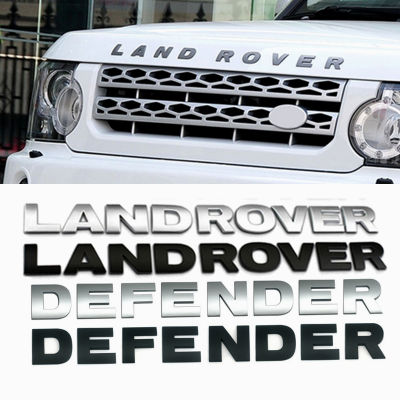 3d Letter Car Hood Bonnet Cover Emblem For Land Rover Range Rover Velar Sport Discovery 2 3 4 Defender Chrome Front Head Sticker