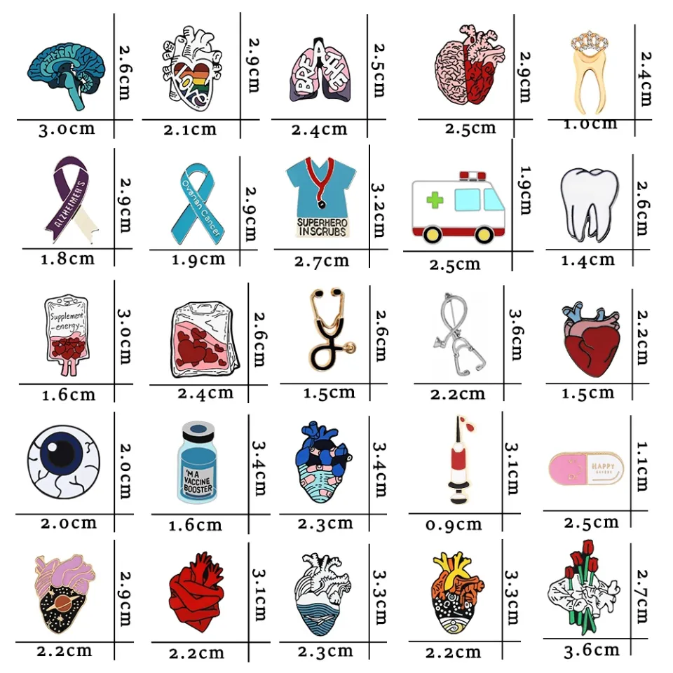Pins para presente de enfermeira - Lindo broche de desenho animado
