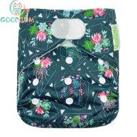 Goodbum Succulents Hook Loop Cloth Diaper Washable Adjustable Nappy For 3-15KG Baby Diaper Cloth Diapers