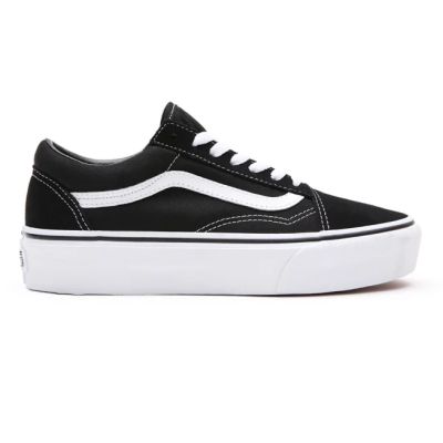 Vans Old Skool Platform - Black/White รุ่นสุดฮิต รองเท้า เสริมส้น แวนส์ โอวสคูล แท้