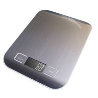 [คุณภาพดี] เครื่องชั่ง ดิจิตอล สแตนเลส KITCHEN SCALE 1 กรัม/ 5 กิโลกรัม คละสี