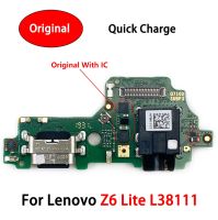 100% Original สําหรับ Lenovo Z6 Lite L38111 Dock Connector Micro Type-C USB Charger พอร์ตชาร์จ Flex Cable ไมโครโฟน Board