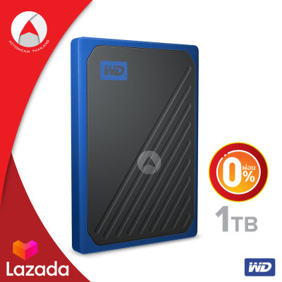 [ผ่อน 0%] WD My Passport Go SSD 1TB ผ่อนนานสูงสุด 3 เดือน ฮาร์ดดิสก์พกพา USB 3.0 (WDBMCG0010BBT-WESN) Black - Cobalt trim ความเร็วในการอ่าน 400 MB/s ประกัน Synnex 3 ปี ฮาร์ดดิสก์ Solid State Drives เร็ว