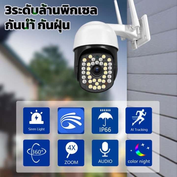 กล้องวงจรปิดอัจฉริยะ-wifi-ip-camera-fhd-5ล้านพิกเซล-สามารถหมุนได้-กล้องวงจรปิดไร้สาย-5mp-wi-fi-ptz-camera-การตรวจสอบระยะไกล-คุยได้-ดูออนไลน์ผ่านมือถือ