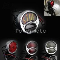 【CW】 STOP Motorcycle Taillights Stop Brake Lamp License Plate Scrambler Cruiser XS650 Bobber