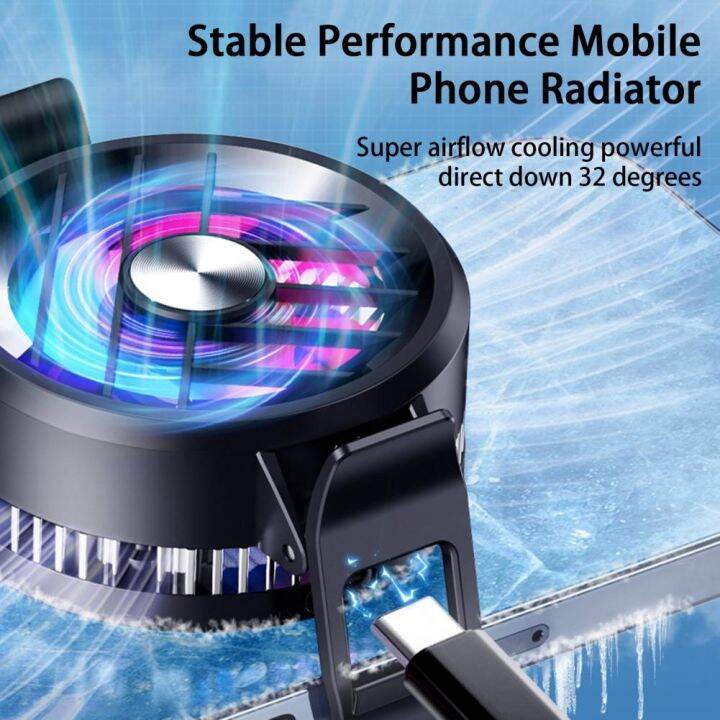 gt30-mobile-phone-cooler-semiconductor-fan-game-with-wireless-charging-pubg-machine-tablet-radiator-fast-cooling