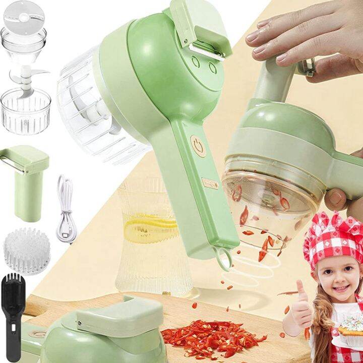 4-in-1-handheld-electric-vegetable-cutter-set-multifunctional-durable-chili-vegetable-crusher-ginger-masher-machine