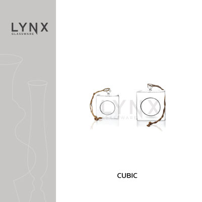 LYNX - Cubic  - แจกันแขวน Terrarium ทรงสี่เหลี่ยม เนื้อใส พร้อมเชือกสำหรับแขวน มีให้เลือก 2 ขนาด