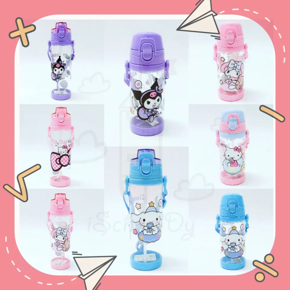 Sanrio Kitty Melody TwinStar Kuromi Tomica Water Bottle w/ Starw 5173