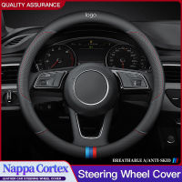 Car Steering Wheel Cover Leather For Accessories Honda Fit HR-V CR-V WR-V City Civic Accord Pilot Passport Insight