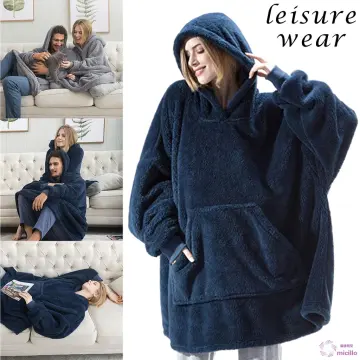 Oversized fluffy hoodie outlet blanket