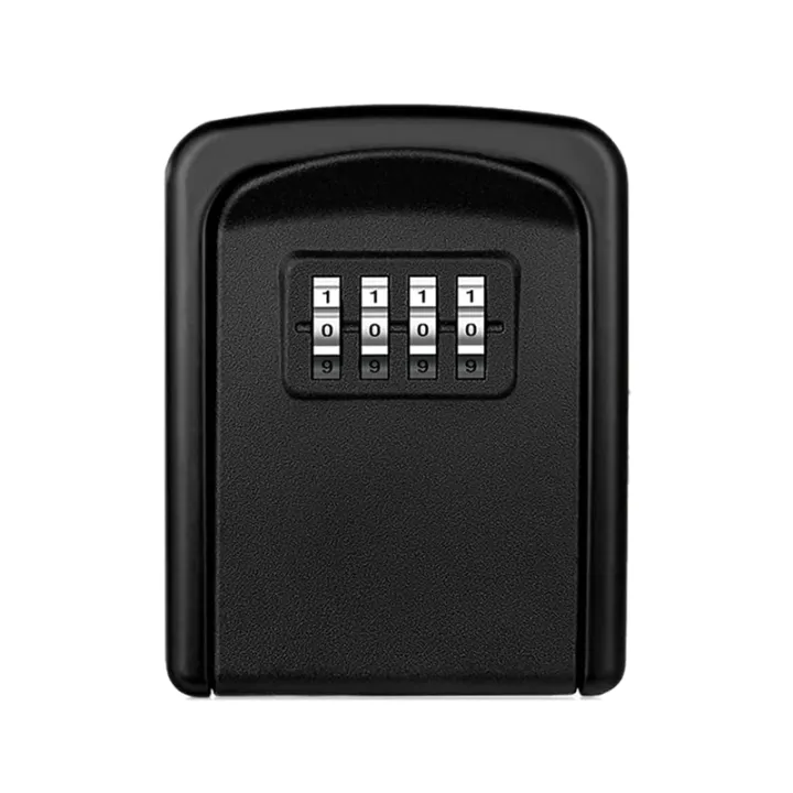 Key Lock Box Wall Mounted 4 Digit Combination Lock Box for House Key Weatherproof Security Key