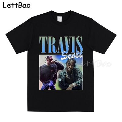 Travis Scott Hop Rapper T Shirt Men Tshirt Short Sleeved Print Cotton Tee Cool Shirt Tshirt Men Clothes 100% Cotton