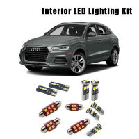 For 2011-2016 2017 2018 Audi Q3 18pcs Error Free White Car LED Interior Light Bulbs Kit Fit Dome Ceiling License Plate Lamp