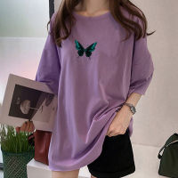 [AMYGO] 2023 Plus Size T Shirt Big Size Loose Tshirt Women Baju Perempuan Wanita Murah Clothes Tshirt Woman Tops Girls Student Korean Style Ladies Kurung Moden 宽松T恤女裝上衣女生短袖衣服