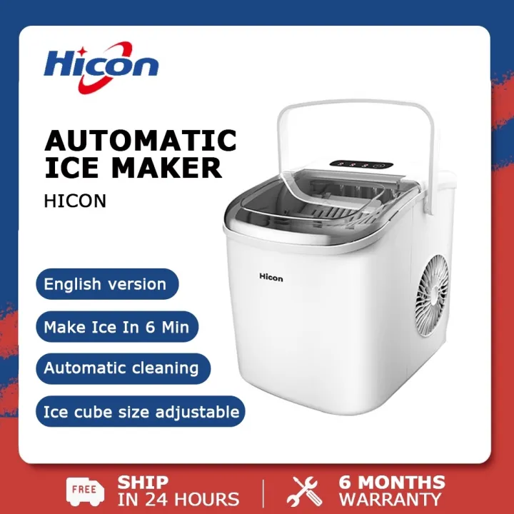 Hicon Ice Maker Automatic Electric Household Mini Square Shape Making