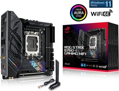 MB ASUS ROG Strix B760-I Gaming WiFi Intel B760 mainboard(13th and 12th Gen)LGA 1700 mini-ITX DDR5 PCIe 5.0 b760i