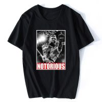 เสื้อยืดผ้าฝ้ายConor McGregor Notorious Men พัดลมเสื้อยืดออกแบบกราฟิก Tee ชายแฟชั่น Streetwear Tee เสื้อ Homme ขนาดใหญ่ Tees