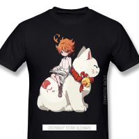 Anime The Promised Neverland Manga 2021 Popular New Arrival T-Shirts Emma Cat Oversize Cotton For Men