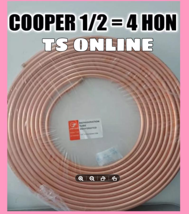 (JUNTIAN) COPPER PIPE AIRCOND 1/2 X 0. 61MM READY STOCK Lazada