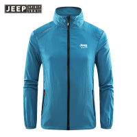 JEEP SPIRIT เสื้อโค้ตฤดูร้อนคู่สำหรับผู้ชาย,ชุดป้องกันแสงแดดแว่นกันแดดตกปลา