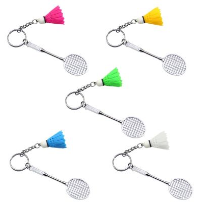 Keychain Mini Badminton Bat Pendant Keyring for Creative Jewelry Badminton for K