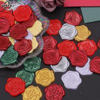 【cw】 10Pcs Antique Wax Sticker Envelope Stickers Diy Diary Decoration 1