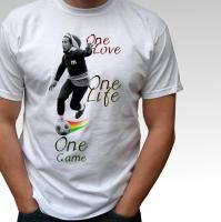 Bob Marley Football White T Shirt Soccer Rasta Reggae Mens Latest Men T Shirt The