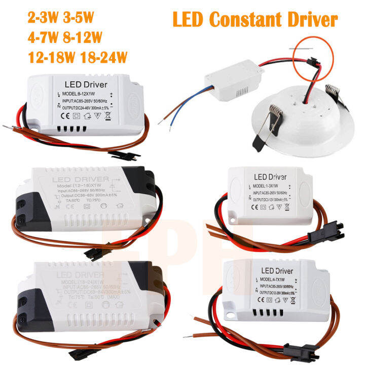 thumbnail image 2 of AC100-265V To DC5.4-360V Constant Current LED Driver 250mA Power Supply | 2-5W 4-7W 8-12W 13-18W 80-100W Industrial Use 2 of 14
